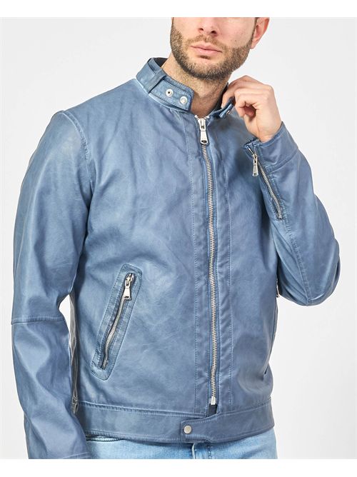 Veste en cuir pour homme Yes Zee YES ZEE | J540-G5000713